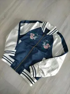 刺繍 ブルゾン
