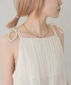 kastane ストライプジャガードキャミワンピース