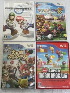 ⭐️24時間以内発送⭐️ Wiiソフトまとめ売り　4本セット　スマブラx マリカー