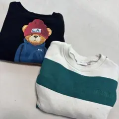 ZARA トレーナー 2枚セット L.A.ベア ボーダーのサムネイル