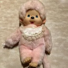 み*る様 モンチッチ チムたん ピンク ギンガムチェック ドール 人形