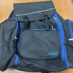 Coleman 多ポケットリュック 黒/青　修学旅行、林間学校