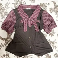 axes femme ベスト風トップス