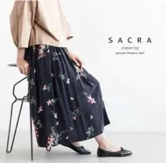 SACRA サクラ autumn flowers skirt ロングスカートのサムネイル