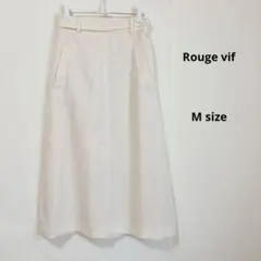 Rouge vif ルージュヴィフ　ロングフレアスカート　M ホワイト　日本製のサムネイル