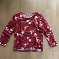 INGEBORG 花柄 長袖 Tシャツ スカートセット