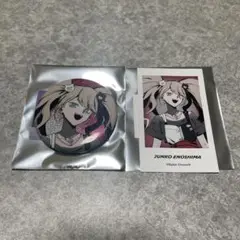 ダンガンロンパ ラウンドワン　江ノ島盾子　缶バッジ　イラストカード