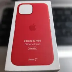 正規品　新品　Apple iPhone 13 mini シリコンケース　レッド