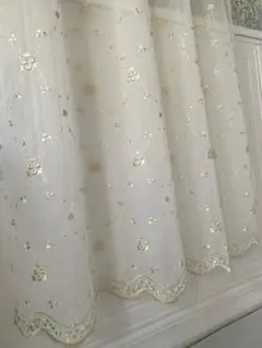 #998 パーテーション　シャンパンゴールド刺繍生地　トルコレースのサムネイル
