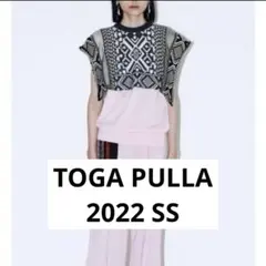 TOGA PULLA Jacquard knit top ジャガードニットトップのサムネイル