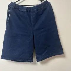 ネイビーショートパンツ ゴムウエスト
