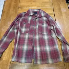 COTTON ON GARMENTS 赤とベージュのネルシャツ