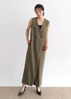 【新品未使用】ヤマダヤ　クローブCLOVE サロペット　モカのサムネイル