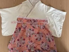 ベビー袴ロンパース　ピンク　女の子