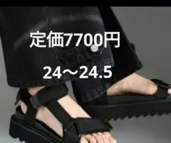スポーツサンダル 厚底 シャークソール ブラック メンズXS