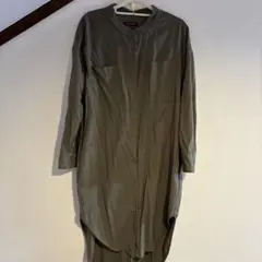 URBAN RESEARCH シャツワンピース オリーブ　カーキ　ロング丈