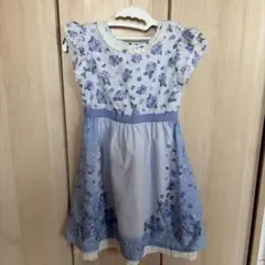 axes femme kids アジサイ柄　ワンピース 半袖