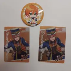 すとぷり　じぇるくん　カード2枚とバッジセット