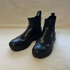 ZARA Vibram ロングブーツ 本革 - メルカリ
