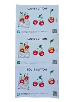 ルイヴィトン 村上隆 チェリー ステッカー 3枚 LOUIS VUITTON