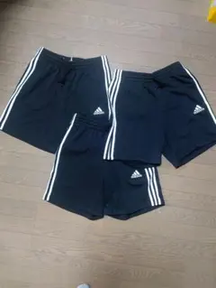 adidas ブラック ショートパンツ 3枚セット