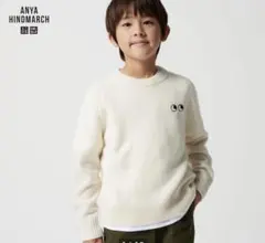 【新品】ユニクロ×アニヤハインドマーチ　プレミアムラムクルーネックセーター