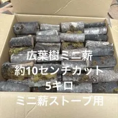 ミニ薪ストーブ用　薪　約5キロ　アウトドア　焚き火　キャンプ　広葉樹　雑木のサムネイル