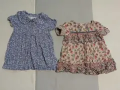 花柄 半袖ワンピース 90-100cm