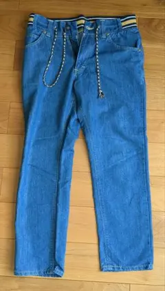 Lee ストライプゴムウエストデニムパンツ