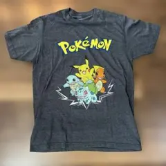 【激レア】POKEMON ポケモン 染み込みT ブラック ピカチュウ 御三家 M