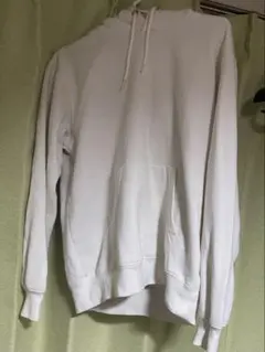 ホワイト フード付きパーカー