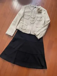 Green Label Relaxing ノーカラージャケット ツイード