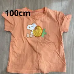 GU キッズ スヌーピー オレンジ 半袖 100 ガールズ ボーイズ 美品
