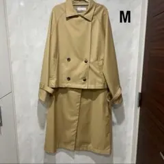 テーラードジャケット ロングベスト付き スプリングコート ベージュ 3way