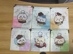 ココス　ちいかわ巾着コンプリートセット　全6種