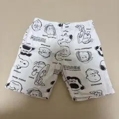 PEANUTS 総柄ハーフパンツ ホワイト 120cm