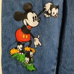 ミッキーマウス デニムオーバーオール