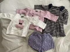 bebeベビー服 4点セット Tシャツ・ドレス・パンツ