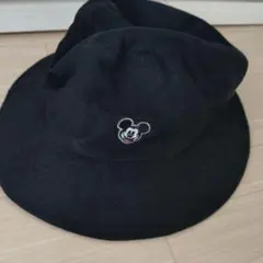 ☆シフォン様専用です☆ミッキーマウス刺繍 ブラックバケットハット