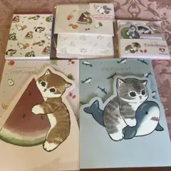 mofusand メモ帳、ミニレターセット、付箋紙