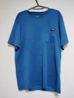 Dickies 青 Tシャツ Mサイズ ポケット付き