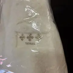 TATRAS ホワイトファーコート フード付き