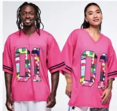 〔正規品〕Zumba メッシュTシャツ ピンク　S/Mのサムネイル