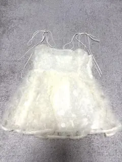 Heather ヘザー ボリュームチュールキャミ 新品 アイボリー - メルカリ