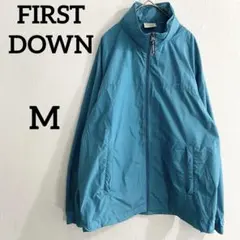 FIRST DOWN ウインドブレーカー 水色 M マウンテンパーカー 軽量のサムネイル