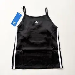 新品 アディダスオリジナルスadidasサテンキャミソール黒Sのサムネイル