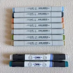 コピック、クレカラー　計9本 まとめ売りのサムネイル