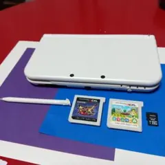 New Nintendo 3DS LL ホワイト ゲームカード付き