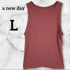 a new day【L】 タンクトップ 　ピンク