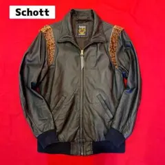Sサイズ　Schott　ショット　レザージャケット　ライダース　古着　USED